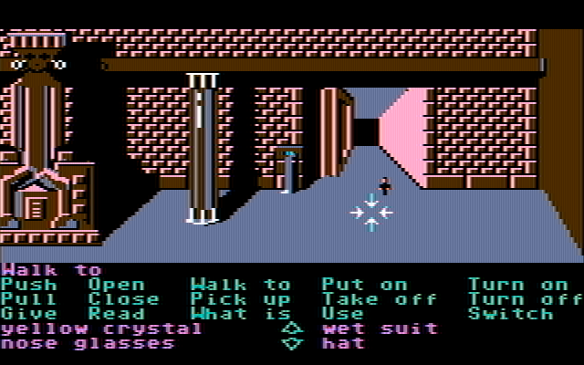 Zak McKracken and the Alien Mindbenders IBM PC/Compatibles Screenshot: Another part of the Great Hall.