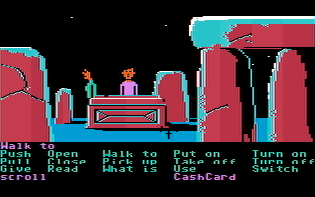 Zak McKracken and the Alien Mindbenders IBM PC/Compatibles Screenshot: Time for a ritual...