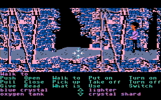 Zak McKracken and the Alien Mindbenders IBM PC/Compatibles Screenshot: Now I'm in the jungle; this is the first maze of the game.