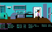 Zak McKracken and the Alien Mindbenders for IBM PC/Compatibles - Construct sentences to execute commands, like open this door.
