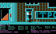 Zak McKracken and the Alien Mindbenders for IBM PC/Compatibles - Just outside the The Phone Company.