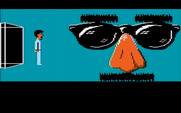 Zak McKracken and the Alien Mindbenders for IBM PC/Compatibles - Introduction; A giant pair of the nose glasses that appear throughout the game!