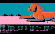 Zak McKracken and the Alien Mindbenders for IBM PC/Compatibles - Visiting the giant sphynx in Egypt.