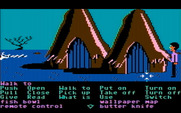 Zak McKracken and the Alien Mindbenders for IBM PC/Compatibles - I wonder who lives in these huts?