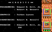 Zoom! for IBM PC/Compatibles - Game credits.