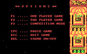 Zoom! for IBM PC/Compatibles - Game options.