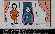 Hi-Res Adventure #4: Ulysses and the Golden Fleece for IBM PC/Compatibles - The king will tell you about your mission.