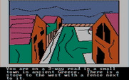 Hi-Res Adventure #4: Ulysses and the Golden Fleece for IBM PC/Compatibles - The starting location.