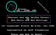 Hi-Res Adventure #4: Ulysses and the Golden Fleece for IBM PC/Compatibles - Title screen.