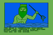 Hi-Res Adventure #4: Ulysses and the Golden Fleece for Atari 8-bit - I've encountered King Neptune.