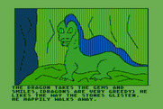 Hi-Res Adventure #4: Ulysses and the Golden Fleece for Atari 8-bit - A dragon! They can be very greedy...