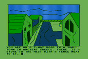 Hi-Res Adventure #4: Ulysses and the Golden Fleece for Atari 8-bit - Starting location.