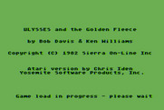 Hi-Res Adventure #4: Ulysses and the Golden Fleece for Atari 8-bit - Title screen (re-release).