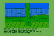 Hi-Res Adventure #4: Ulysses and the Golden Fleece for Atari 8-bit - On the deck of a ship...