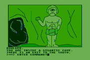 Hi-Res Adventure #4: Ulysses and the Golden Fleece for Atari 8-bit - In the cave with Cyclops.