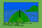 Hi-Res Adventure #4: Ulysses and the Golden Fleece for Atari 8-bit - An island up ahead...looks like a good place to explore!