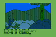 Hi-Res Adventure #4: Ulysses and the Golden Fleece for Atari 8-bit - Exploring a jungle...