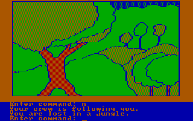 Hi-Res Adventure #4: Ulysses and the Golden Fleece IBM PC/Compatibles Screenshot: I'm lost again!