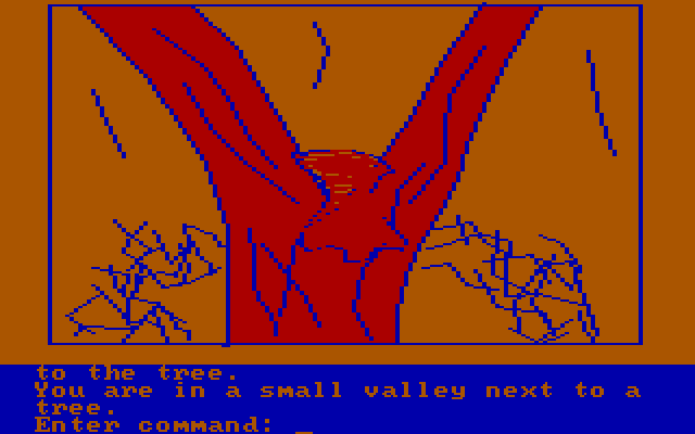 Hi-Res Adventure #4: Ulysses and the Golden Fleece IBM PC/Compatibles Screenshot: Hmm, there's a golden fleece here...