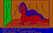 Hi-Res Adventure #4: Ulysses and the Golden Fleece for IBM PC/Compatibles - There is a dragon here!
