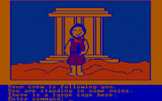 Hi-Res Adventure #4: Ulysses and the Golden Fleece for IBM PC/Compatibles - Scared the guards away...