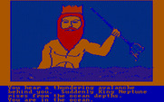 Hi-Res Adventure #4: Ulysses and the Golden Fleece for IBM PC/Compatibles - Introducing King Neptune.