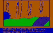 Hi-Res Adventure #4: Ulysses and the Golden Fleece for IBM PC/Compatibles - Exploring the underground.
