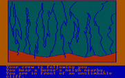 Hi-Res Adventure #4: Ulysses and the Golden Fleece for IBM PC/Compatibles - An unclimbable wall...