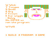 FaceMaker for TRS-80 Color Computer - After building a face, you can program it to do things... (color set 1).