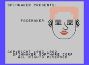 FaceMaker for ColecoVision - Title screen.