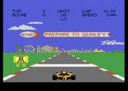 Pole Position II for Atari 7800 - This track has an amusement park in the background.