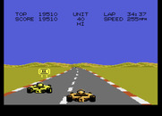 Pole Position II for Atari 7800 - Racing on the test track...