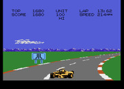 Pole Position II for Atari 7800 - Racing in the qualifying round.