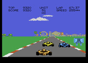 Pole Position II for Atari 7800 - Attempting to pass my opponents...