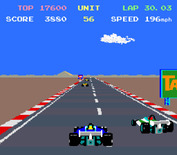 Pole Position II for Arcade - About to pass an opponent...