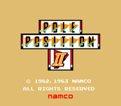 Pole Position II for Arcade - Title screen (Japanese version).