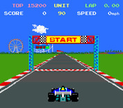 Pole Position II for Arcade - Game start.