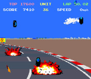 Pole Position II for Arcade - I crashed into one of my opponents...
