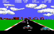 Pole Position II for IBM PC/Compatibles - Passing a car...