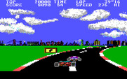 Pole Position II for IBM PC/Compatibles - Careful, don't crash into other cars...