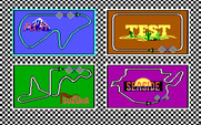 Pole Position II for IBM PC/Compatibles - Select a race track.