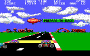 Pole Position II for IBM PC/Compatibles - Starting a race...