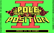 Pole Position II for IBM PC/Compatibles - Title screen.