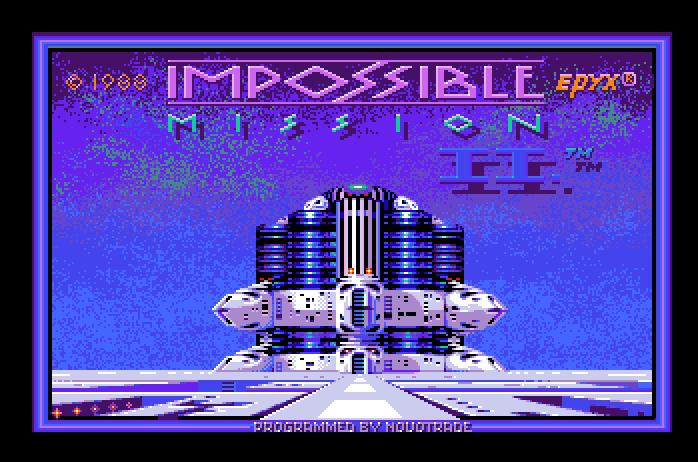 Impossible Mission II Apple IIgs Screenshot: Title screen.
