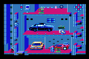 Impossible Mission II for Apple IIgs - There's a wall on this side, need to enter the room from the other side...