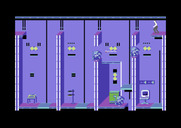 Impossible Mission II for Commodore 64 - Each room has a different layout.