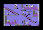 Impossible Mission II for Commodore 64 - Running up some stairs...