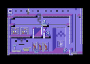 Impossible Mission II for Commodore 64 - Exploring one of many rooms.