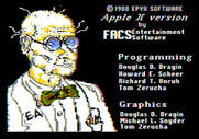 Impossible Mission II for Apple II - Game credits.