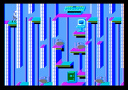 Impossible Mission II for Apple II - This room is tricky to navigate.